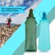 thumbnail image 5 of Advancent Botella de agua Recargable Plegable Bolsa de boca ancha Actividad exterior Viajar Montañismo Botellas Verde 250ml Ropa Deportiva, Zapatos Azul 500ml, 5 of 6