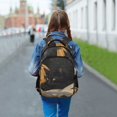 thumbnail image 6 of FORMRS Unisex Backpack Elementary School Travel Bookbag with Reflective Stripes, Retro Halloween Cat, 6 of 7