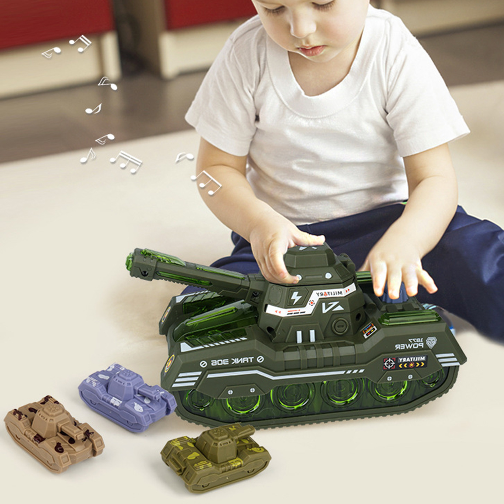 Buy XinYux Electric Battle Tank Realistic Remote Control Tank Shoots
