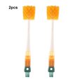 thumbnail image 3 of Advancent 2x cepillo limpiador resistente, cepillos para botellas, ranuras, cepillo limpiador para bebés, cepillo, capacidad para manchar, Suministros de limpieza para el hogar Naranja 36*7CM, 3 of 4