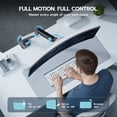 thumbnail image 6 of ARES WING Monitor Arm Desk Mount for 17-45 Inch Ultrawide Monitors Holds 44 lbs, Heavy Duty Full Motion Gas Spring Vertical Stacked Monitor Mount VESA Gray, 6 of 12