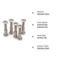 thumbnail image 5 of 20pcs M6 Furniture Joint Connector Bolt & Cap Nut Kit Use for Cot Bed Crib Bolts Hex Drive Socket Cap Bolts - Hex Socket Screws Head (25mm), 5 of 5