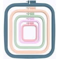 thumbnail image 4 of MesaSe 5 Pieces 5 Sizes Square Embroidery Hoops  ABS Plastic Embroidery Hoops for DIY Embroidery Crafts, 4 of 5