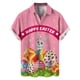 thumbnail image 5 of Camisas hawaianas con estampado 3D de huevos de conejo y dibujos animados para el día de Pascua, ropa de playa para mujer, camisas kawaii para niños, blusas con botones, 5 of 5
