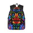thumbnail image 1 of Disketp Colorful Floral Mochila Ligera Clásica con Múltiples Bolsillos, Mochila Casual para Hombre y Mujer, Ideal para Escuela, Trabajo y Viajes, 1 of 6