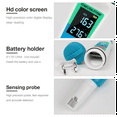 thumbnail image 2 of 4-in-1 Digital Salinity Meter TDS/EC/SALT/TEMP Detector Water Conductivity Tester Pool Water Salinometer,1 * Digital Salinity Meter,Light Blue, 2 of 7