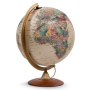 Waypoint Geographic Colombo Relief Globe, 12 Illuminated Antique Ocean-Style World Globe with Raised Relief, Up-to-Date Reference Globe, Decorative Globe for Home and Office Decor