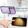 thumbnail image 5 of Allytech Samsung Galaxy S23 Case, Detachable Magnetic Wallet Case with Card Holder & Ring Stand, Support Car Mount, Premium PU Leather Shockproof Durable Protective Slim Case Cover - Purple, 5 of 11