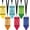 Yellow, Blue, Green, Orange, Pink, Purple, variant on 6 Sets Wooden Hall Passes for Classrooms Bathroom Passes Lanyards Classroom Must Haves for Restroom, Library, Office and Nurse School Teacher Supplies Gift(Multicolor,Pencil)