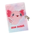thumbnail image 6 of Lockable Plush Diary Notebook with Key Portable Lined Journal 5.71x8.46Inch, 6 of 11