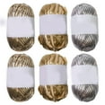 thumbnail image 4 of AOOOWER Metallic T-Shirt Yarn 87.48Yard Knitting Yarn Fabric Crochet Cloth Glossing Tshirt Yarn for Crocheting Project 100g/Roll, 4 of 19