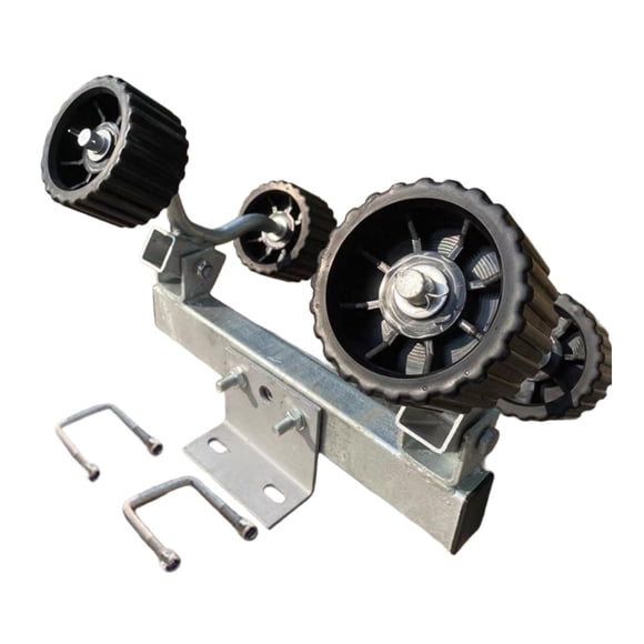 S SERENABLE Boat Trailer Roller Marine Accessory Parts for Ship Trailers Warehouses black