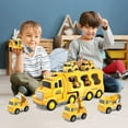 thumbnail image 5 of PayUSD Construction Toddler Truck Toys for 3 4 5 6 Year Old Boys 5-in-1 Friction Power Vehicle Car Toy for Toddlers 1-3 Carrier Truck Toys for Kids 3-5 Christmas Birthday Gifts for Girls Age 3-9, 5 of 11