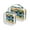 Color Vibrant Waves Dynamic, variant on Clear Makeup Bags with Handle Large Opening 2 Pack Set Toiletry Bag Quart Size Bag, for Women Man Traveling Travel Essentials, Toiletries and Other. Green Gold Marble Modern Luxury