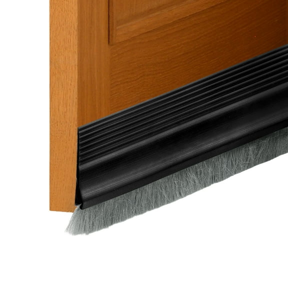 1 Pcs Door Sweep, 1.4 Inch x 40 Inch Door Bottom Sweep Door Brush, Black