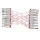 thumbnail image 5 of Peine de agarre doble con mágicas fáciles para mujer, peine elástico para peinar el cabello Rosado Zulema Magic Beads Hair Peines, 5 of 5