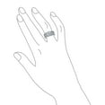 thumbnail image 3 of Bling Jewelry Womens 3.5CT Solitaire CZ 3 Row Enhancer Guard Engagement Ring Band Set Sterling Silver, 3 of 6