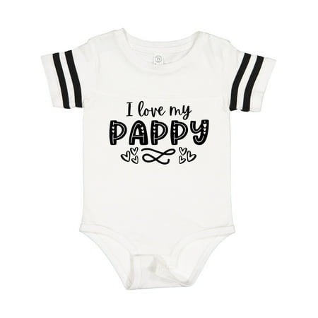 

Inktastic I Love My Pappy with Hearts Gift Baby Boy or Baby Girl Bodysuit