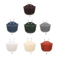 thumbnail image 2 of Pot de Plante Suspendu au Mur en Rotin Imitation, Panier de Clôture Semi-Circulaire en Résine pour Balcon, Jardin, Intérieur, 2 of 6