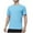 #Light Blue, variant on Xixinqiwan George Men Shirts on ,Mens Cotton Crew Neck Short Sleeve T-Shirts Moisture Wicking Performance Tops Lightweight Everyday Tee Single