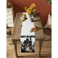 thumbnail image 4 of Table Runners 72 Inches Long Dress Scarves, Halloween Farmhouse Kitchen/Dining Table Runner, Coffee Tablerunners, Skull Pumpkin Gnomes Bare Tree Hunting House 13x72 Inch, 4 of 7