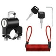 thumbnail image 1 of Candado antirrobo para casco, con 2 llaves para manillar de motocicleta y scooter eléctrico., 1 of 13