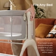 thumbnail image 5 of HARPPA Baby Bassinet, 3 in 1 Baby Bassinet Bedside Sleeper with Rocking and Adjustable Height, Light Gray, 5 of 8