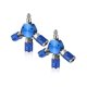 thumbnail image 1 of 2 Pcs Air Hose Connectors 3 Way Air Hose Fittings 1/4 In Npt Air Compressor Fittings Air Compressor, 1 of 5