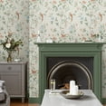thumbnail image 2 of Laura Ashley Summer Palace Sage and Apricot Wallpaper, 2 of 4