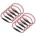 thumbnail image 1 of 10 Piezas Portafusibles en Línea Tipo Tornillo 5X20mm, Fusible de Anillo con Plomo Rápido de 250V 10A con Cable de 22AWG de 20cm, 1 of 6
