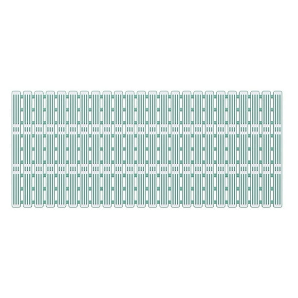 Alfombrilla antideslizante Advancent para baño plegable de silicona verde claro 90*40cm