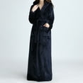 thumbnail image 4 of Elainilye Fashion Women'S Robes Winter Warm Nightgown Couple Bathrobe Men And Women Loungewear Winter Nightgown,Blue, 4 of 7