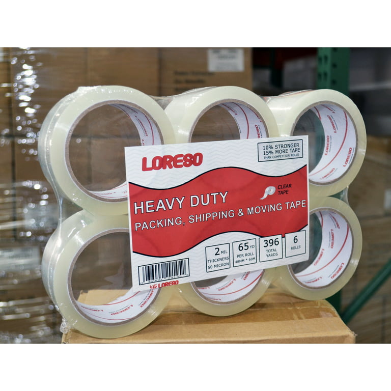 Heavy Duty Clear Wide Packing Tape - 3 Inch Wide -Acrylic Adhesive- 2.7mil