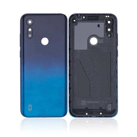 Replacement Back Cover Compatible For Motorola Moto E6S (XT2053 / 2020) (Peacock Blue)