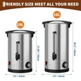 thumbnail image 6 of 110 Cups Coffee Urn, 16 L Commercial Grade Hot Beverage Dispenser, Double Wall Stainless Steel Design, Fast Brew Hot Water Urn for Party Wedding Buffet Banquet, Easy Cleaning, 6 of 11