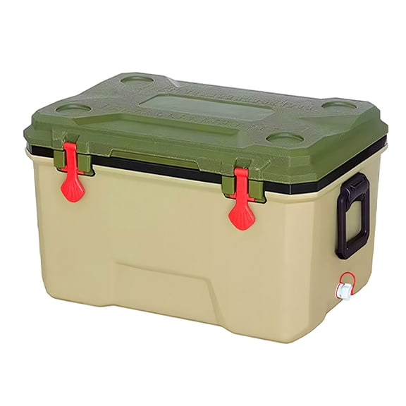 BN-LINK 38Qt Hard Cooler, Portable Ice Chest Cooler with Insulation for Camping, Picnic, Fishing, Boating, Travel, 48 Can Capacity,Green