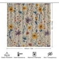 thumbnail image 2 of Shower Curtain Set 4 Piece include Shower Curtain and Rugs and Non Slip U Shaped Toilet Rugs Luxury Bathroom Decor Wildflower Floral, 2 of 5
