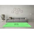 thumbnail image 3 of Ahgly Company Indoor Square Abstract Emerald Green Modern Area Rugs, 6' Square, 3 of 4