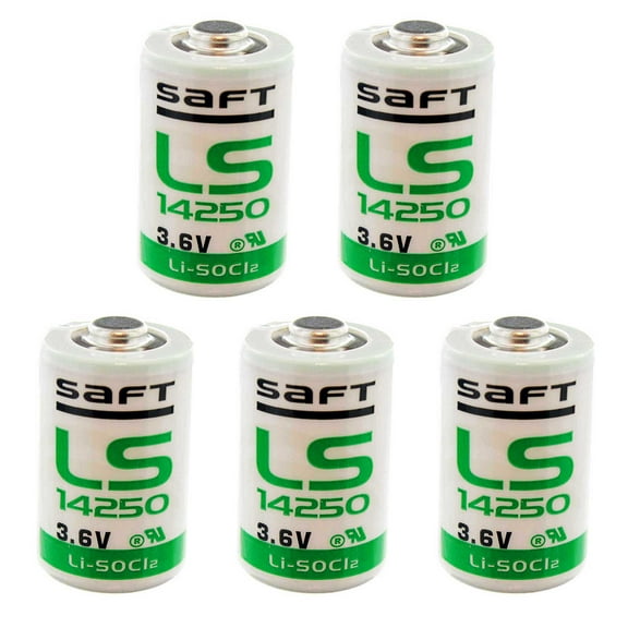 5x SAFT LS14250 Battery 1/2AA 3.6V Primary Lithium Cell