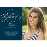 Classic Script Graduation Announcement