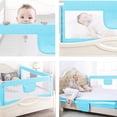 thumbnail image 4 of Barrera de Cama para bebé 180CM, Barandilla cama niños, seguridad anticaídas infantil, Altura Ajustable, Duradera y fácil de instalar, Azul esquí esquí Gafas de esquí, 4 of 5