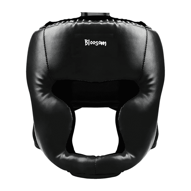 Careta Casco Para Boxeo Bloosom Taekwondo De Barra Protector Cabeza Negro