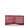 Women Pre-Owned YSL Belle De Jour Clutch Bag Patent Leather Red