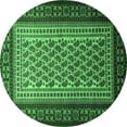 thumbnail image 1 of Ahgly Company Indoor Round Persian Emerald Green Traditional Area Rugs, 6' Round, 1 of 4