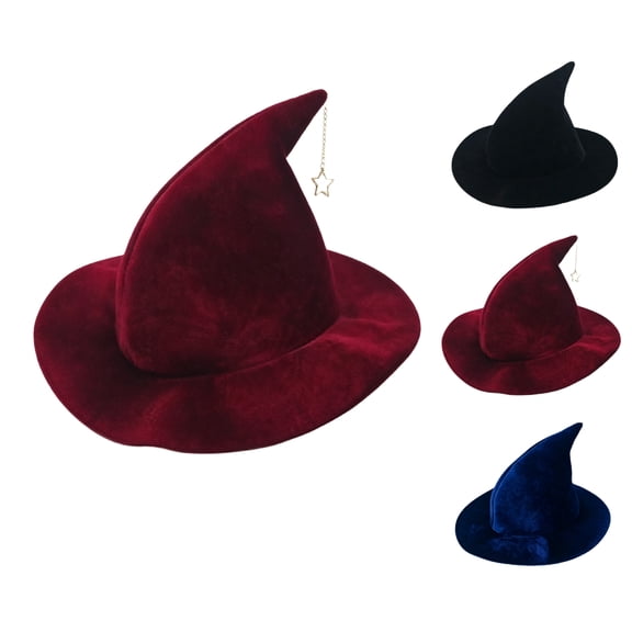 Wizard Hat for Adult Halloween Costume Witch Hat Cosplay Accessory