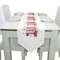 thumbnail image 4 of EREHome Happy Valentines Day Rose Table Runner 13x70 Inches Pink Table Top Decoration, 4 of 5