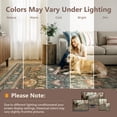 thumbnail image 4 of SIXHOME 5'x7' Area Rugs for Living Room Machine Washable Area Rugs Soft Non-Slip Retro Carpet Traditional Floral Rugs for Bedroom Dining Room Office Home Decor Olive Green, 4 of 8