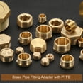 thumbnail image 5 of 6 Pcs Brass Outer Hex Thread Fittings, G1/2" Male Brass Plug Male Threaded Socket Pipe Plug Fitting, 5 of 7