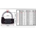 thumbnail image 5 of Combination Padlock,code Padlock Waterproof And Rustproof Lock(5 Letter Padlock), 5 of 5