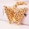 thumbnail image 5 of 3D Butterfly Insect Crystal Rhinestone Keychain Keychain Car Keychain Ring -, 5 of 6